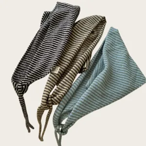 Pañuelo triangular de punto a rayas otoño invierno moda mujer chal decorativo bufanda