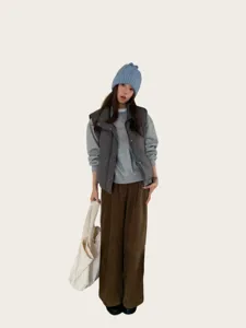 Koreanischer Stil süße Schleife Zopfstrick Mütze für Damen, warmer Winter Slouchy Strickhut.