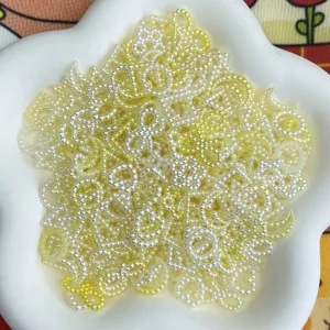 ABS pearl bead sequins DIY handmade jewelry accessories wholesale, baroque pearl charms.