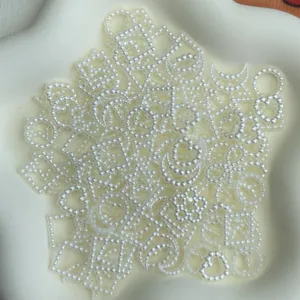 Assorted white pearl shape DIY craft charms cabochons for handmade jewelry and phone cases