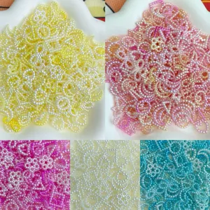 ABS Baroque Imitation Pearl Beads Charms For DIY Jewelry Making Earring Supplies Butterfly Heart Star Shape Mixed Colors Handcraft Accessories