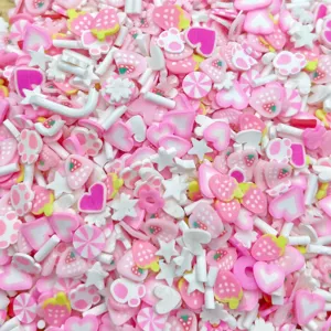 Tranches de pâte polymère mélangées kawaii accessoires de bricolage pour coque de téléphone et ongles