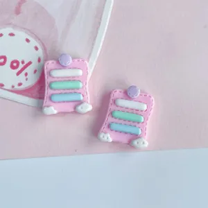 Dijes de resina nota adhesiva brillante bricolaje funda teléfono horquilla accesorios