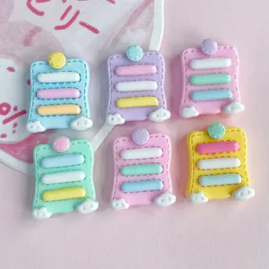 Charm Plano de Resina Brillante Libreta Notas Adhesivas Material Miniatura Nube Linda para Diadema y Funda de Teléfono DIY