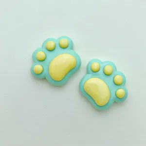 Glänzendes Harz Katzenpfote Detail, süße DIY Cabochon Zubehör für Handyhülle Haarnadel.