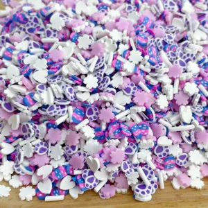 Tranches de pâte polymère colorées formes mignonnes nail art slime accessoires DIY
