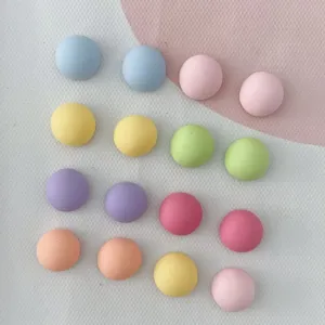Mini cabochon rotondi in resina colorata per decorazione unghie e custodia telefono DIY