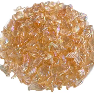 Jolies breloques coquillage étoile de mer en acrylique pour déco coque de téléphone DIY