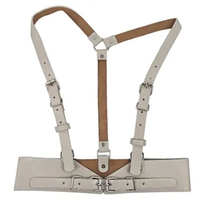 Women's punk harness belt fashion leather waist cincher adjustable body harness vest top