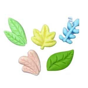 Frosted resin leaf maple willow charms for DIY hair clips phone cases earrings jewelry crafts