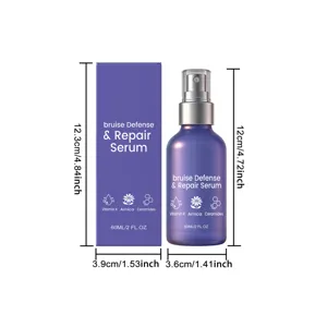 Dimensions détaillées du spray sérum réparateur corporel aux herbes de 60ml