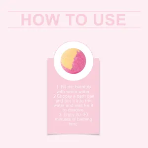 Step-by-step usage guide for the OCEAURA moisturizing and fragrant bath bomb toy