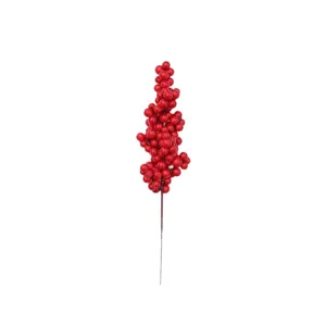 Kunststoff rote Beeren Zweige für Weihnachten Party Hochzeit Dekoration Heimwerker Floristik