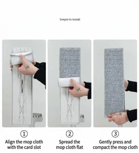 Flachmopp Haushalt händefreies Bodenreinigungswerkzeug mit saugfähigem Mikrofasertuch.
