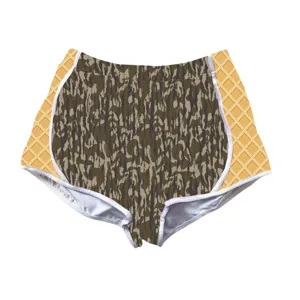 Women Kids Family Matching Shorts Summer Casual Breathable Sports Hot Pants High Waist Elastic Waist Printed Beach Shorts