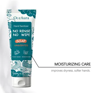 OceAura feuchtigkeitsspendendes Handdesinfektionsmittel ohne Abspülen, 100ml Tube