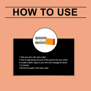 Instructions d'utilisation détaillées pour le pain de savon nettoyant à l'extrait de persimmon.
