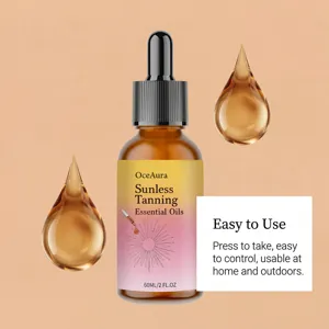 Huile de bronzage sans soleil OceAura en flacon compte-gouttes de 60 ml