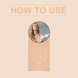 How to use OCEAURA persimmon cleansing body wash for gentle skin cleaning and care