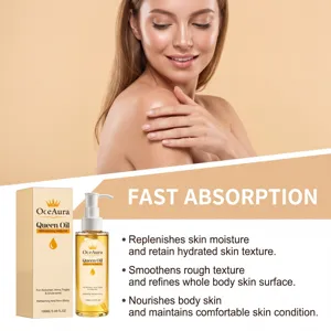 Aceite corporal hidratante OceAura Queen Oil para nutrir la piel en envase de 100 ml