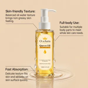 Aceite corporal hidratante OceAura Queen Oil para una piel suave, tersa y no grasa siempre