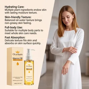 Aceite de masaje corporal hidratante OceAura Queen Oil para una piel suave y radiante