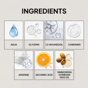 Inhaltsstoffe wie Vitamin C, Jojobaöl und Glycerin für die Hautpflege im Detail