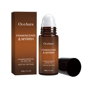 OceAura Tragbarer Körperöl Rollerball Beruhigendes Und Feuchtigkeitsspendendes Ätherisches Öl Für Tägliche Hautpflege Massage