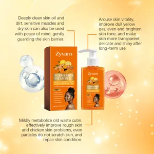 Λεπτομερής προβολή του Zyvarn Scrub αφρόλουτρο με κουρκουμά και βιταμίνη C και οφέλη
