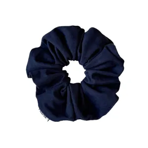 Dunkelblauer Samt Haargummi Weicher Elastischer Pferdeschwanz Halter für Tägliches Haar-Styling