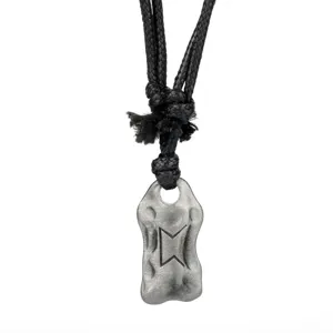 Vintage Viking Rune Pendant Necklace Punk Retro Adjustable Rope Chain Metal Necklace For Men Women Fashion Jewelry