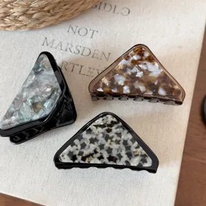 Molla per capelli triangolare elegante in acetato stile coreano accessorio per donna chic