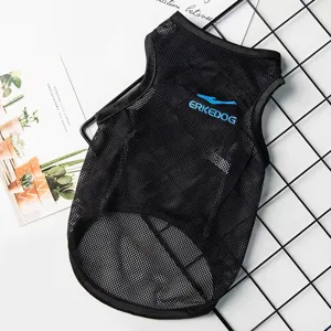 Atmungsaktive Mesh Hunde-Weste Sommer Kühl Haustier Tanktop Leichte Polyester Welpen Kleidung Für Kleine Hunde Katzen Lässiger Stil