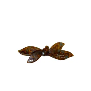 Pinza de pelo con lazo de acetato carey horquilla elegante accesorios para damas