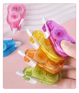 Set de mini ruban correcteur coloré transparent mignon papeterie école pratique outil portable