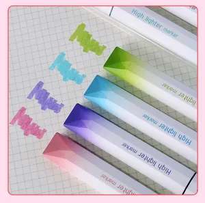 Farbverlauf Textmarker Pastell Marker fuer wichtige Notizen und taeglichen Schulbedarf