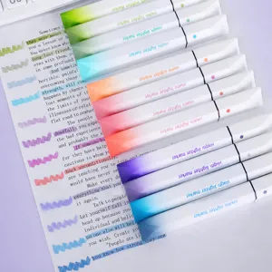 Farbverlauf Textmarker Stifte Ästhetisch Pastell Süß Highlighter Marker Set Für Schüler Schule Büro Schreibwaren