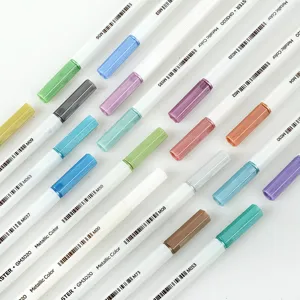 STA 3020 water-based metallic paint marker pens set, colorful drawing graffiti art markers.