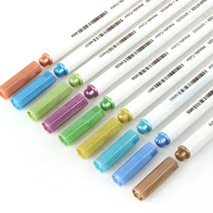 STA 3020 Metallic Paint Markers Set, Water-Based Colorful Graffiti Pens with Color Caps