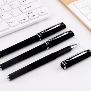 Baoke Gel Ink Pens Smooth Writing Black And Red Ink Refills Comfortable Rubber Grip Business Office School Sign Pens