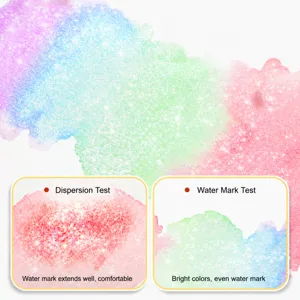 Set di colori per acquerello perlato Macaron per pittura liscia, miscelazione e disegno.