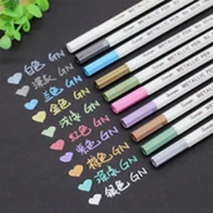 Colorful metallic gel pens set for journaling and crafting with smooth writing performance.