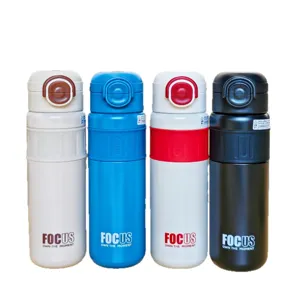 Botella de agua termica de acero inoxidable gran capacidad termo de viaje deportivo taza