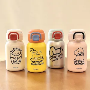Détails de bouteille d'eau pour enfants en acier inoxydable 316, tasse à paille portable.