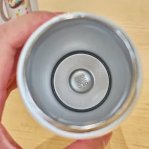 Stainless steel vacuum cup inner detail shot, showing food-grade 316 material clearly.