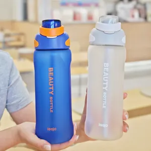Grande capacità borraccia sportiva all'aperto tazza con a cannuccia fitness dettaglio