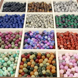 Perle di pietra naturale perle sciolte braccialetto fatto a mano DIY collana accessori