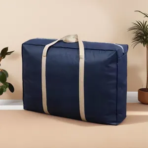 Extra large capacity waterproof storage bag for moving, quilts and heavy clothes packing.