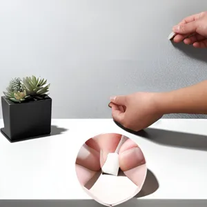 Detailed view showing the application and adhesive installation process of the storage tape securely.