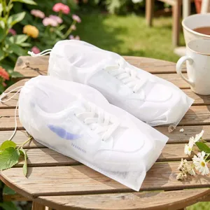 Vliesstoff Staubdichte Schuhbeutel Tragbare Reise Aufbewahrung Schuhabdeckungen Atmungsaktiver Anti-Vergilbungs Schuh-Organizer Für Zuhause
